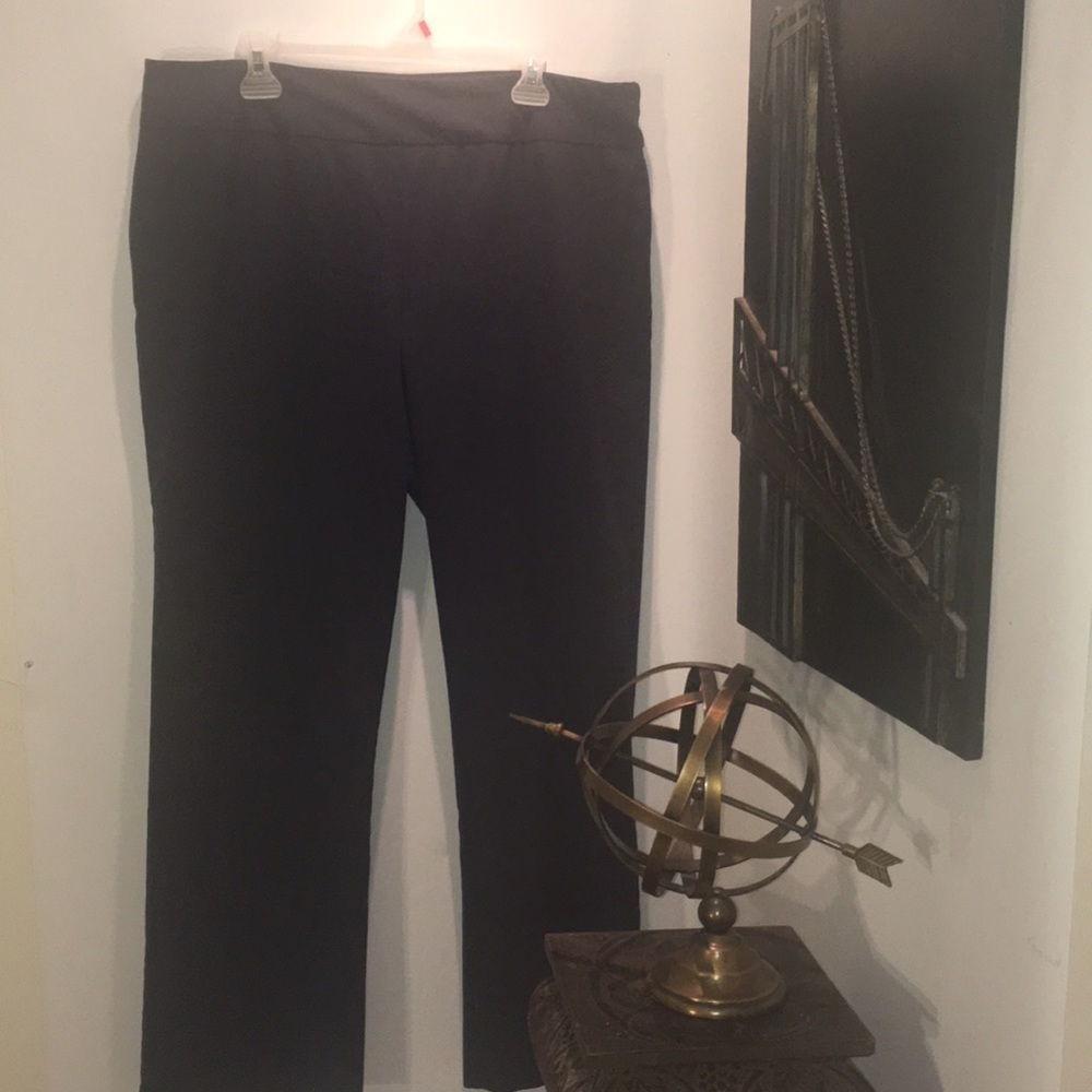 rOZ & ALI CASUAL PANTS NAVY BLUE